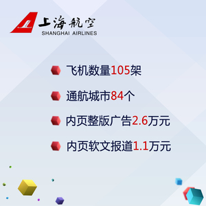 《上海航空》飞机广告