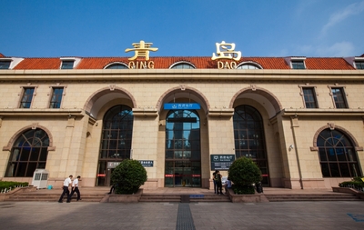 High-Speed Rail Advertising at Changchun West Railway Station
